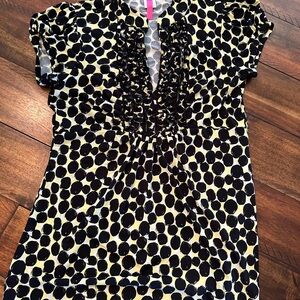 Stylish Black and Cream Women's Top